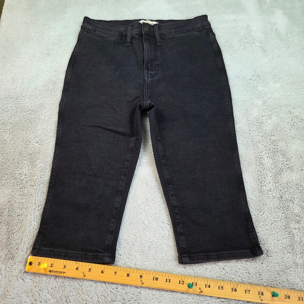 Madewell Denim Capri Pants Womens 28 High Rise Faded Stretch Cropped Jeans